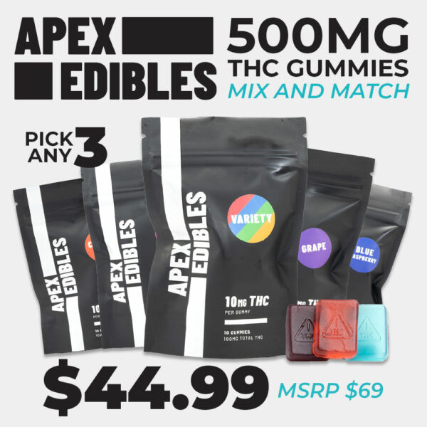 Apex Edibles 500mg THC Mix & Match